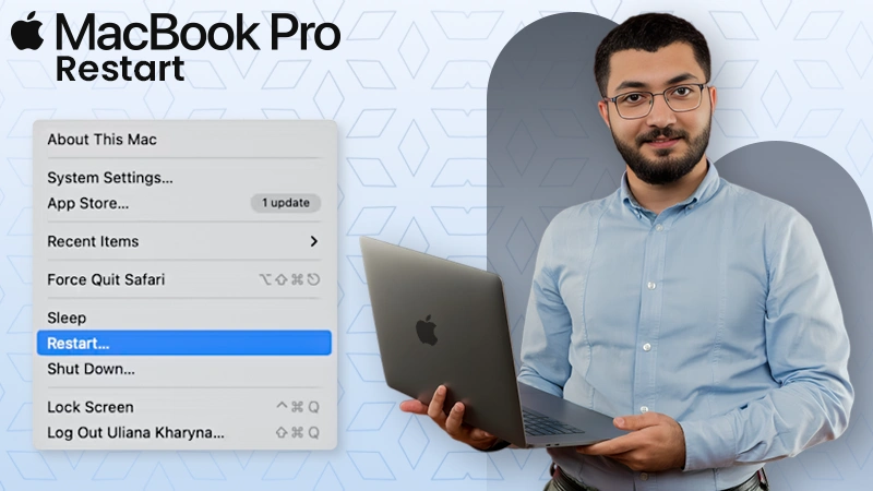 how to restart macbook pro