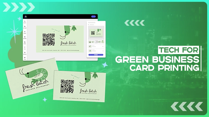 tech for green business card printing