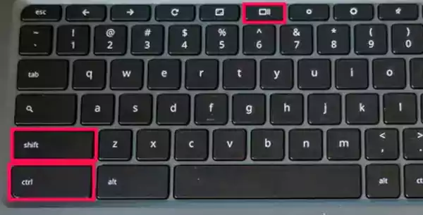 Chromebook Ctrl plus Shift plus Show button