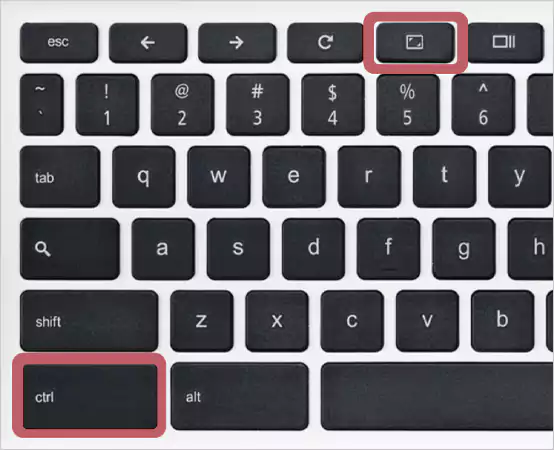 Chromebook Ctrl plus Show