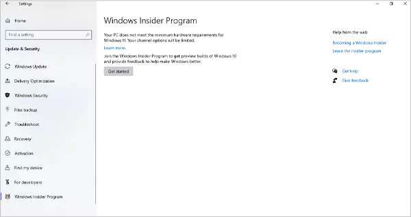 Windows Insider Program