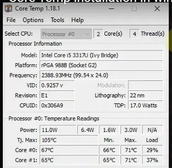 With this application, you can keep frequent checks on the CPU temp monitor.